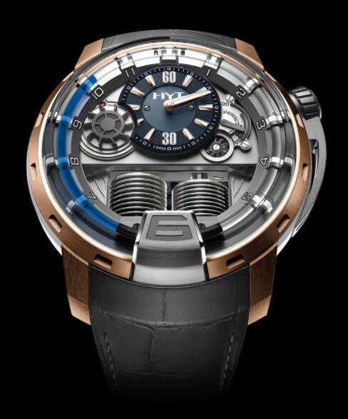 Replica HYT H1 BLUE 2 148–TG-32-BF-AG Watch Replica HYT H1 BLUE 2 148–TG-32-BF-AG Watch